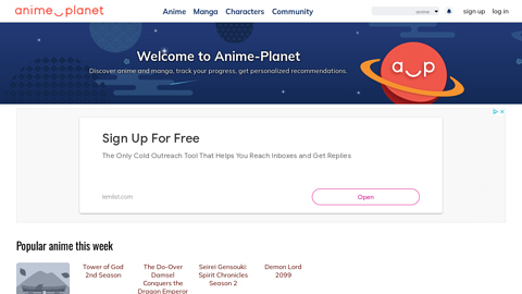 Welcome to Anime-Planet